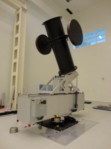 3 ton Spacecraft mass simulator mounted on the spacecraft positioner