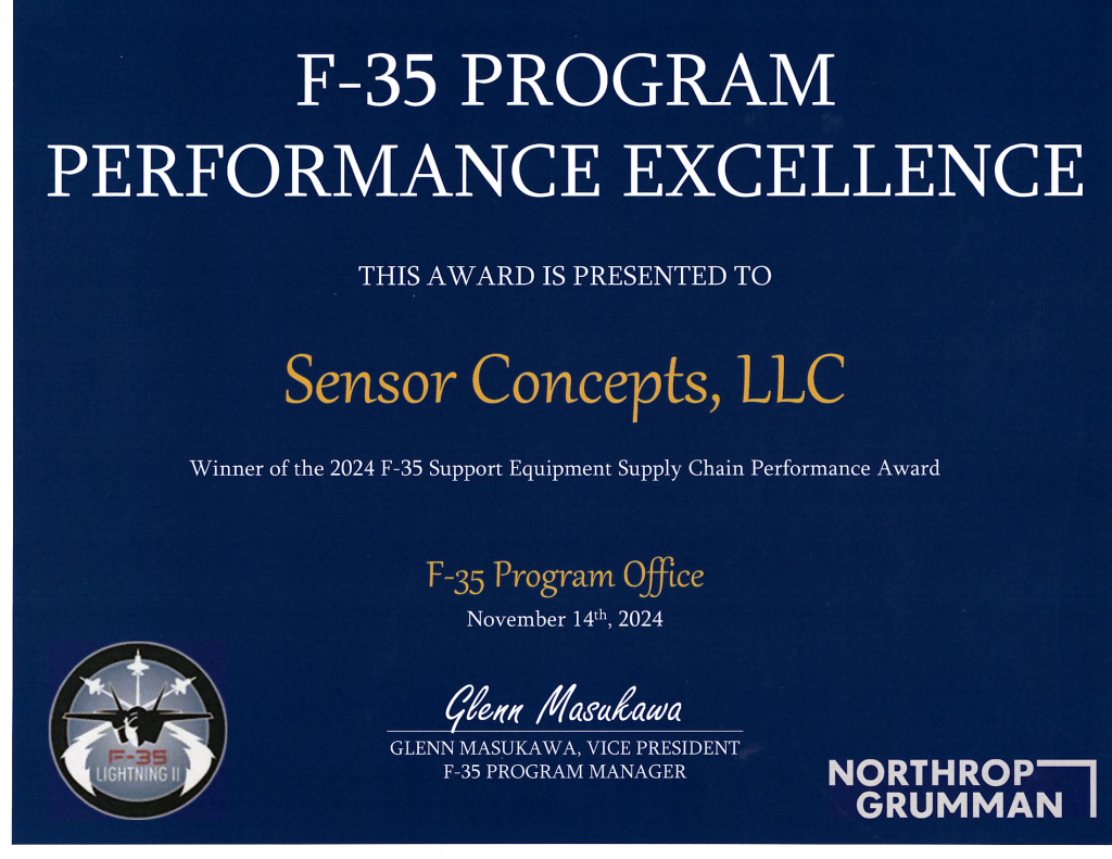 NG F-35 Performance Excellence Award